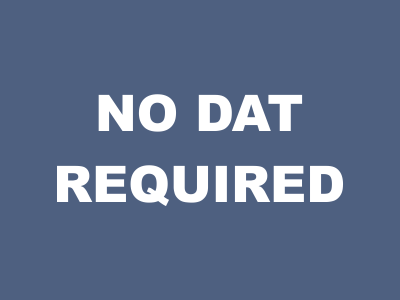 No DAT Required
